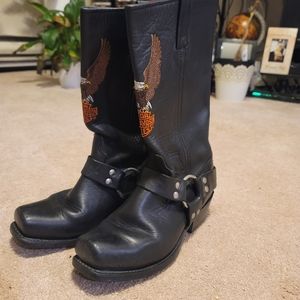 Leather Harley Davidson Boots